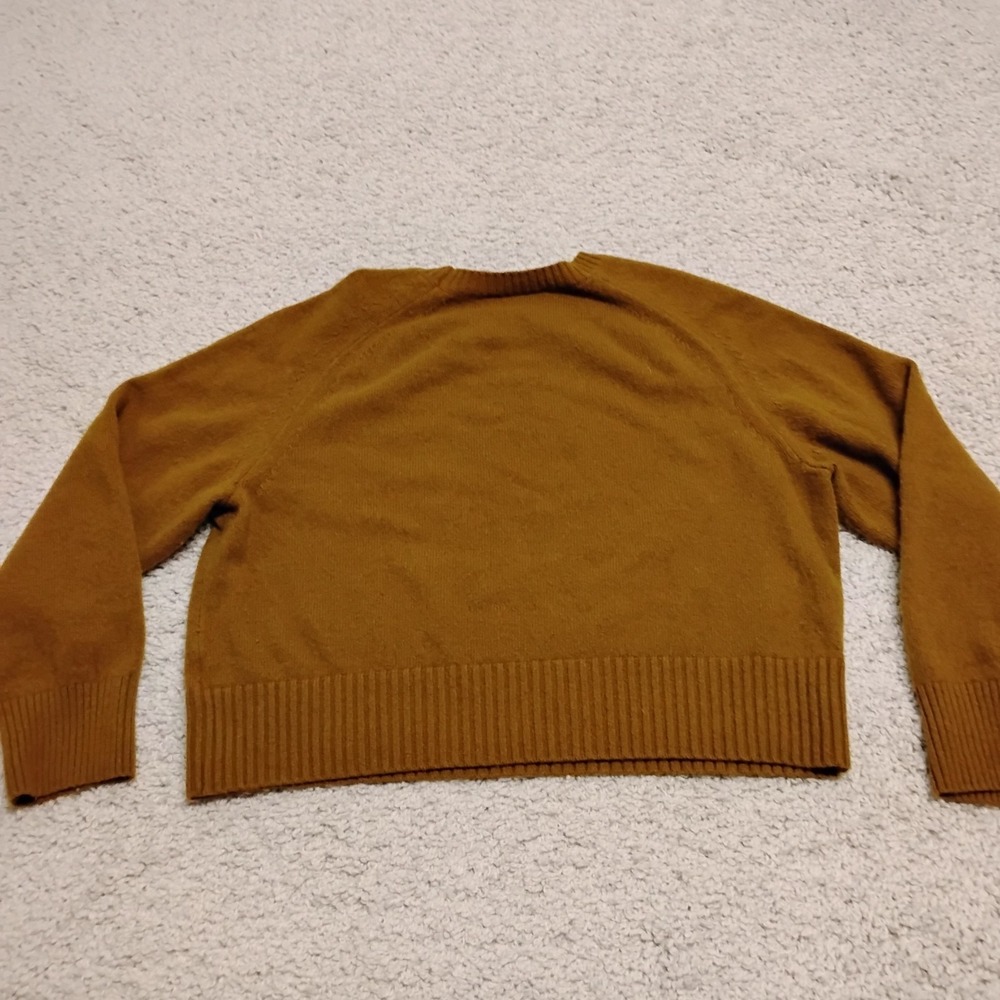 Everlane Sweater Womens XL Brown Cashmere Wool Lightweight Hiking Travel Soft - Picture 9 of 13